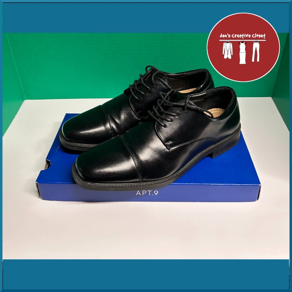 Men's Apt 9 Denver Black Oxford Dress Shoes